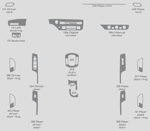 Hyundai Kona (SUV) | 2024-2024 | Dash kit (Full) | #LUXKO24INT