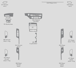 Hyundai Kona N Line (SUV) | 2024-2024 | Dash kit (Full) | #LUXKN24INT