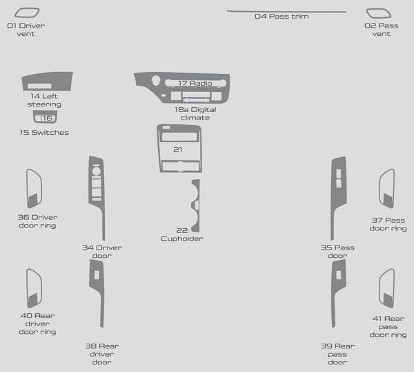 Hyundai Kona N Line (SUV) | 2024-2024 | Dash kit (Full) | #LUXKN24INT