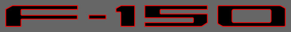 Ford F-150 Lightning (Crew Cab) | 2022-2025 | 2Tones Tailgate Logo | #FOFL23LOI