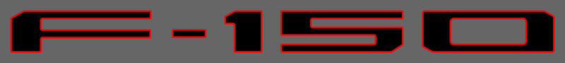 Ford F-150 Lightning (Crew Cab) | 2022-2025 | 2Tones Tailgate Logo | #FOFL23LOI