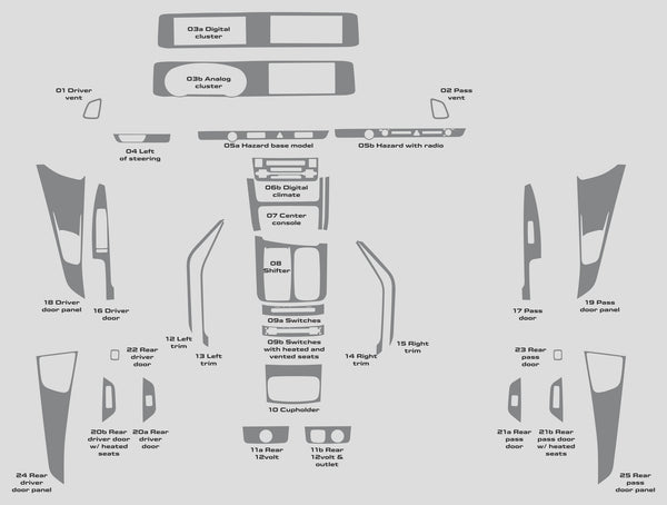 Kia Carnival (Minivan) | 2022-2024 | Dash kit (Full) | #KICA22INF