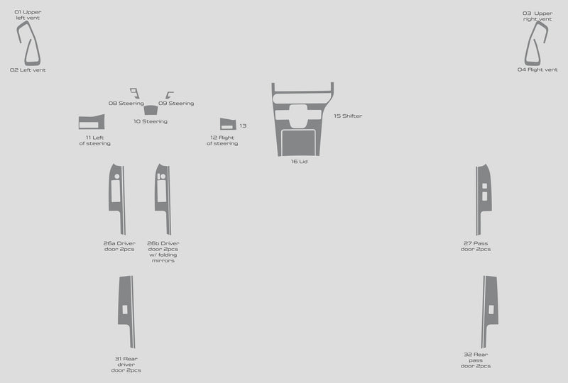 Subaru Solterra (SUV) | 2023-2024 | Dash kit (Full) | #SUSO23SGN