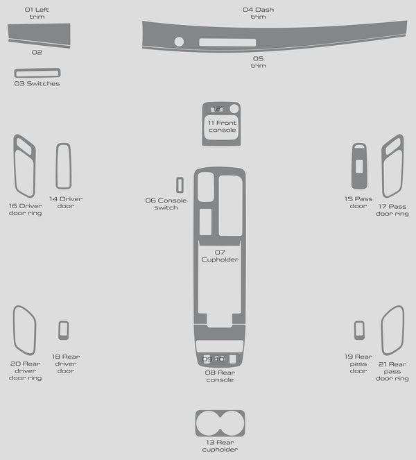 Nissan Ariya (SUV) | 2023-2025 | Dash kit (Full) | #NIAY23INF