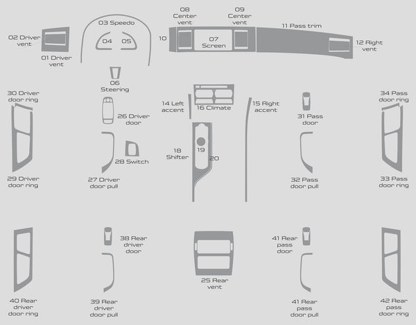 Jaguar XF (Sedan) | 2009-2015 | Dash kit (Full) | #JAXF09INT