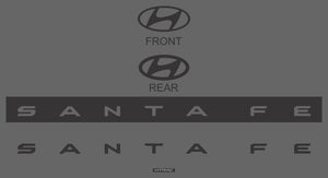 Hyundai Santa Fe (SUV) | 2024-2026 | Badging | #HYSA24BDG