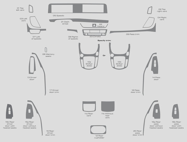 Kia Seltos (SUV) | 2024-2024 | Dash kit (Full) | #KISX24INF