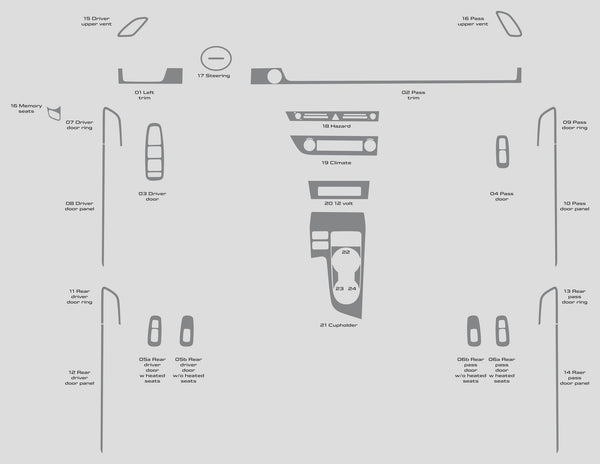 Hyundai Sonata (Sedan) | 2024-2025 | Dash kit (Full) | #HYSO24INF