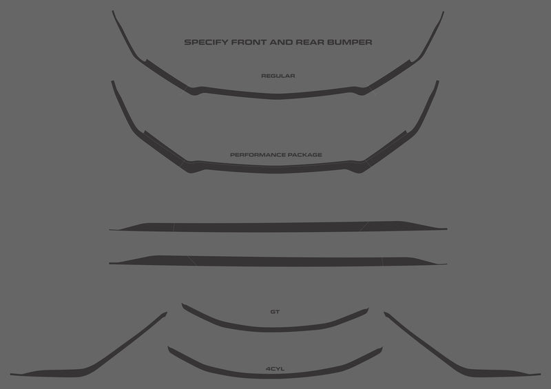 Ford Mustang (Convertible) | 2018-2023 | Rocker Kit | #FOMU18RKK