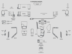 Ford Bronco (SUV) | 2021-2024 | Dash kit (Full) | #FOB221INF