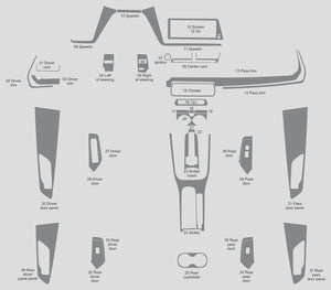 Toyota Prius Prime (Hatchback) | 2023-2025 | Dash kit (Full) | #TOPR23INF