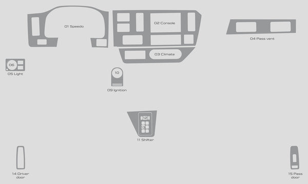 Peterbilt 548 (Truck) | 2024-2025 | Dash kit (Full) | #PE5424INT