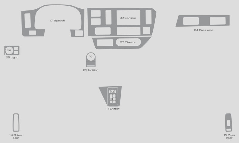 Peterbilt 548 (Truck) | 2024-2025 | Dash kit (Full) | #PE5424INT