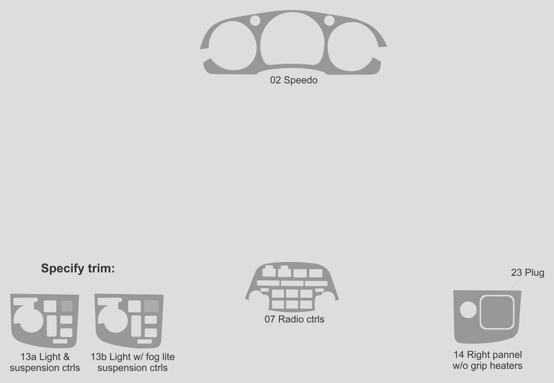 Honda Gold Wing (Motocycle) | 2001-2004 | Dash kit (Signature) | #HOGO01SGN