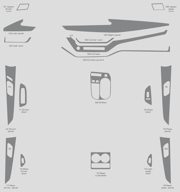 Nissan Murano (SUV) | 2025-2025 | Dash kit (Full) | #NIMU24INF