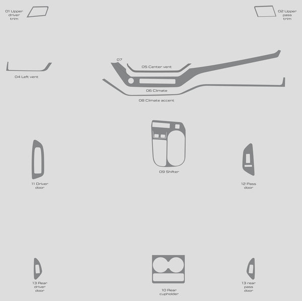 Nissan Murano (SUV) | 2025-2025 | Dash kit (Full) | #NIMU25INT