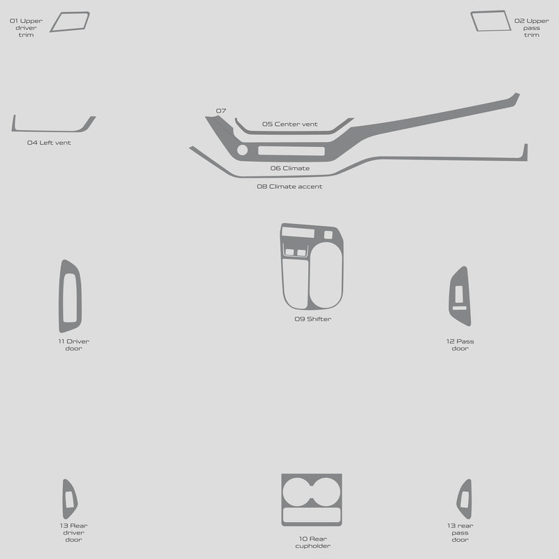Nissan Murano (SUV) | 2025-2025 | Dash kit (Full) | #NIMU25INT