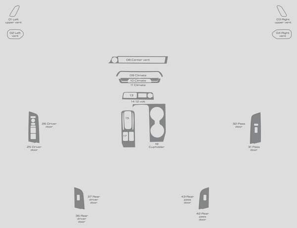 Honda Passport (SUV) | 2026-2026 | Dash kit (Signature) | #HOPA26SGN