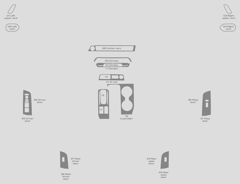 Honda Passport (SUV) | 2026-2026 | Dash kit (Signature) | #HOPA26SGN