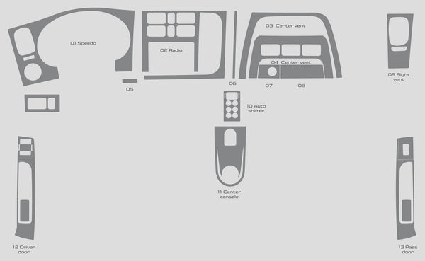 Peterbilt 220 (Truck) | 2011-2025 | Dash kit (Full) | #PE2211INF