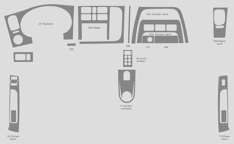 Peterbilt 220 (Truck) | 2011-2025 | Dash kit (Full) | #PE2211INF