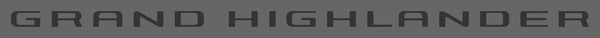 Toyota Grand Highlander (SUV) | 2024-2025 | Tailgate Logo | #TOGH24LOT