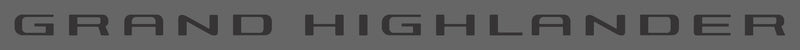 Toyota Grand Highlander (SUV) | 2024-2025 | Tailgate Logo | #TOGH24LOT