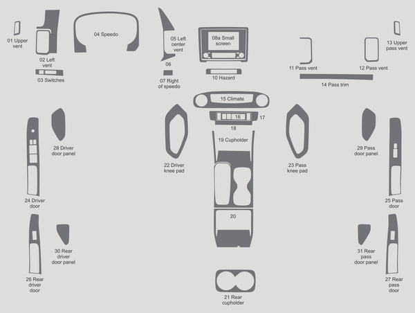 Nissan Frontier (Crew Cab) | 2022-2025 | Dash kit (Full) | #NIFR22INF
