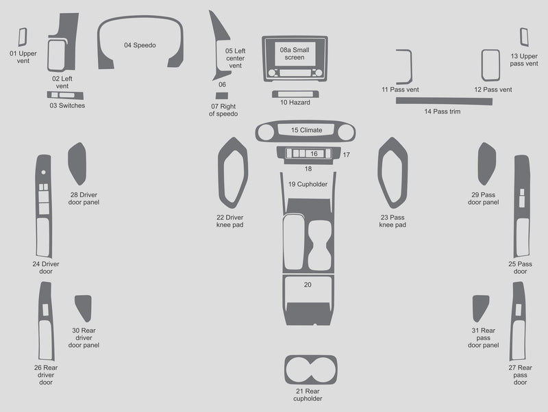 Nissan Frontier (Crew Cab) | 2022-2025 | Dash kit (Full) | #NIFR22INF