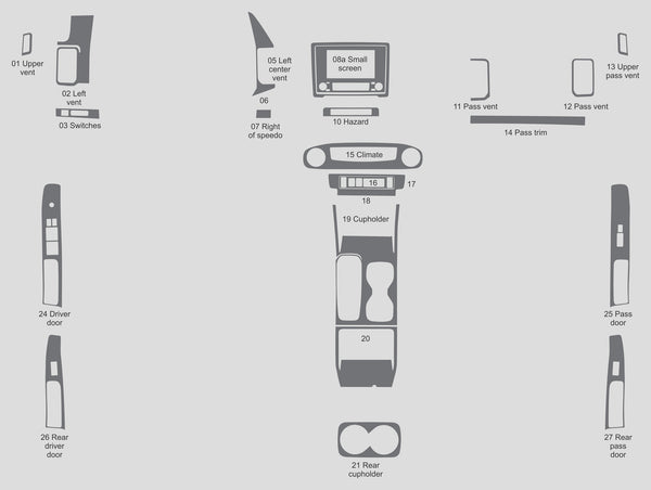 Nissan Frontier (Crew Cab) | 2022-2025 | Dash kit (Full) | #NIFR22INT