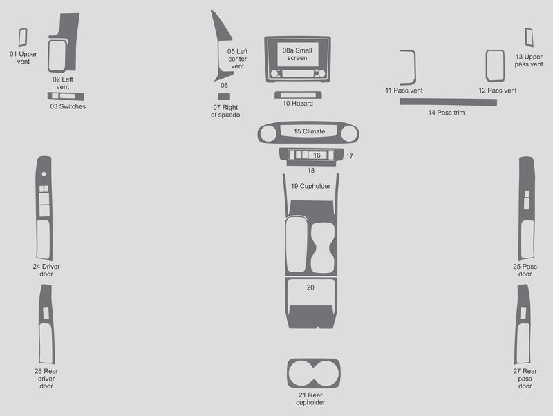 Nissan Frontier (Crew Cab) | 2022-2025 | Dash kit (Full) | #NIFR22INT
