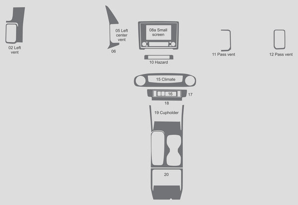 Nissan Frontier (Crew Cab) | 2022-2025 | Dash kit (Signature) | #NIFR22SGN