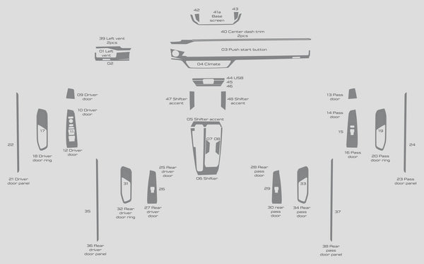 Honda Accord (Sedan) | 2023-2025 | Dash kit (Full) | #HOAC23INF