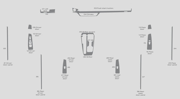 Honda Accord (Sedan) | 2023-2025 | Dash kit (Full) | #HOAC23INT
