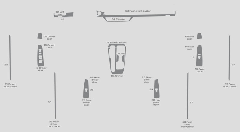 Honda Accord (Sedan) | 2023-2025 | Dash kit (Full) | #HOAC23INT