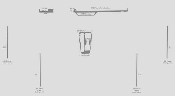 Honda Accord (Sedan) | 2023-2025 | Dash kit (Signature) | #HOAC23SGN