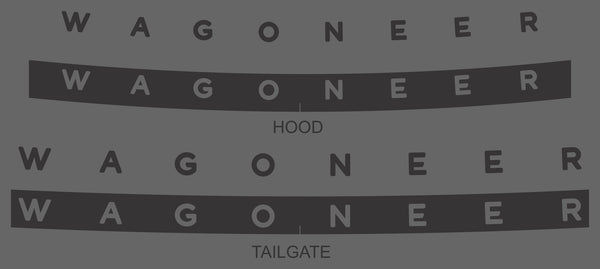 Jeep Grand Wagoneer (SUV) | 2022-2025 | Hood and Tailgate Logos | #JEGW22LOK