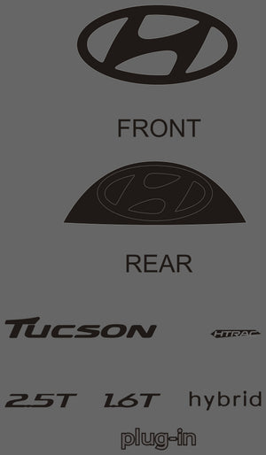 Hyundai Tucson (SUV) | 2025-2026 | Badging | #HYTU25BDG