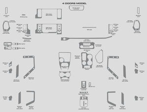 Ford Bronco (SUV) | 2025-2026 | Dash kit (Full) | #FOBR25INF