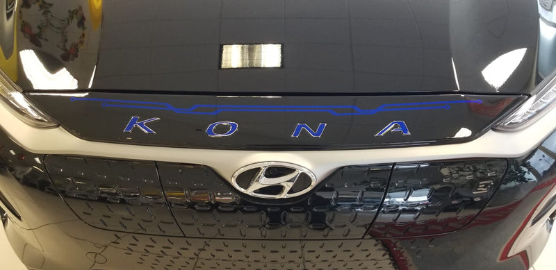 Hyundai Kona (SUV) | 2018-2021 | Hood Deflector w/logo | #HYKE18DEL