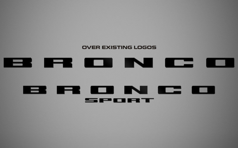 Ford Bronco Sport (SUV) | 2022-2025 | Hood and Tailgate Logos | #FOBS21LOK