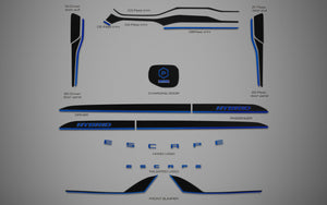 Ford Escape Hybrid (SUV) | 2020-2022 | Rocker (2Tones) Kit | #FOES20RIK