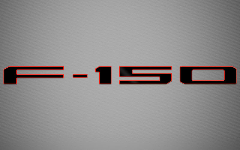 Ford F-150 Lightning (Crew Cab) | 2022-2025 | 2Tones Tailgate Logo | #FOFL23LOI