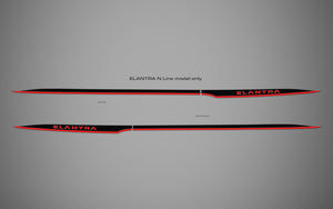 Hyundai Elantra N Line (Sedan) | 2024-2026 | Rocker Kit | #LUXEN24RKI