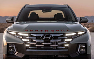 Hyundai Santa Cruz (Pickup) | 2022-2026 | 2Tones Hood and Tailgate Logos | #LUXSC22LIK