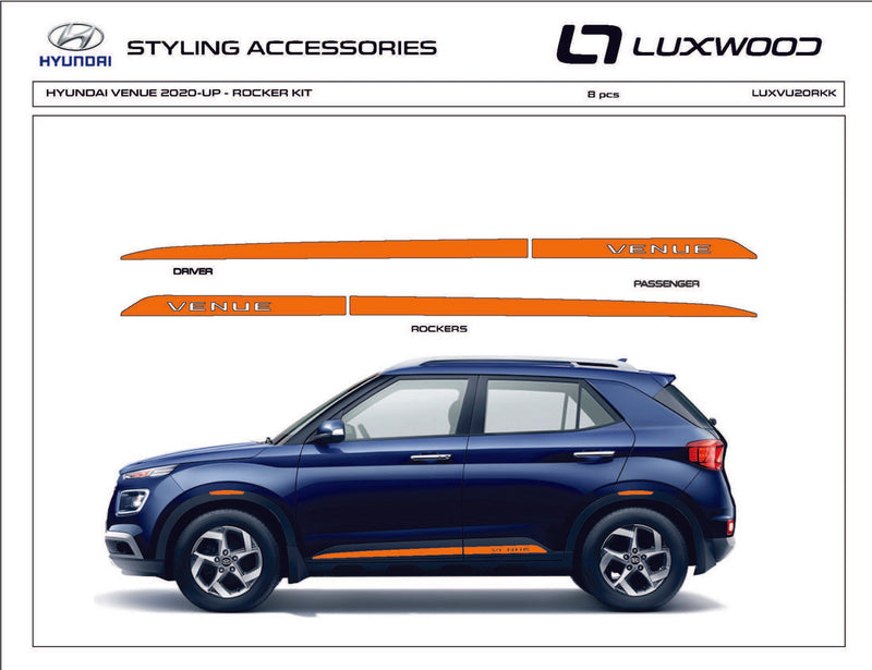 Hyundai Venue (SUV) | 2020-2025 | Rocker | #LUXVU20RKI