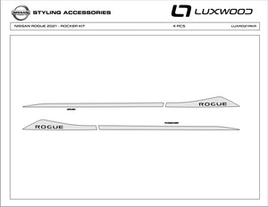 Nissan Rogue (SUV) | 2021-2026 | Rocker | #LUXRO21RKR
