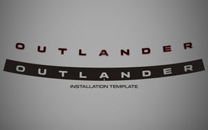 Mitsubishi Outlander (SUV) | 2022-2026 | Tailgate Logo (2Tones) | #LUXOU22LOI