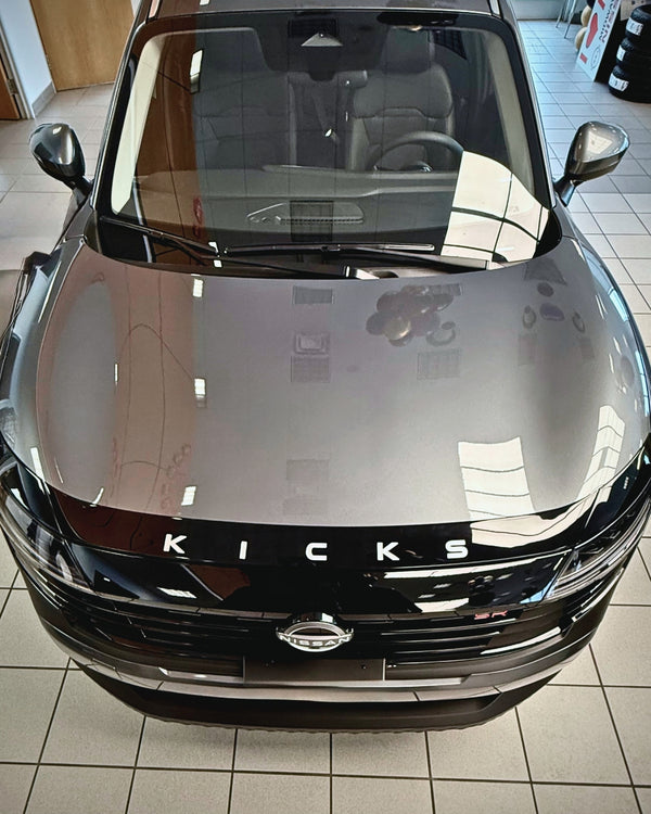 Nissan Kicks (SUV) | 2025-2025 | Hood Deflector w/logo | #LUXKI25DEL