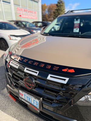Nissan Rogue Midnight Edition (SUV) | 2021-2026 | Hood Deflector + logo | #NIRO21DE2